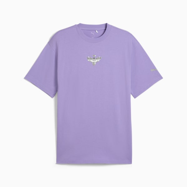 Melo Alwayz On 1 Basketball Tee Men, Lavender Alert, large-MEX