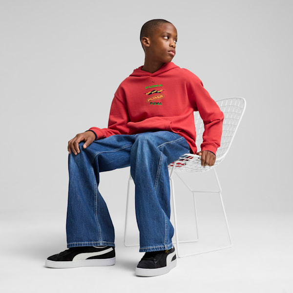 Road To Unity Graphic Hoodie Youth, Red Fire, large-ZAF