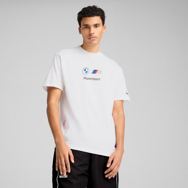 BMW M Motorsport Badge Tee Men, PUMA White, large-ZAF
