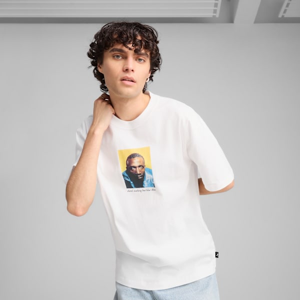 House of Graphics Photo Tee Men, PUMA White, large-MEX
