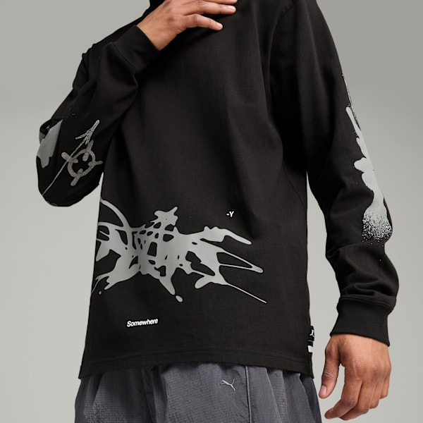 PUMA x NACHO Long Sleeve Top Men, PUMA Black, large-MEX