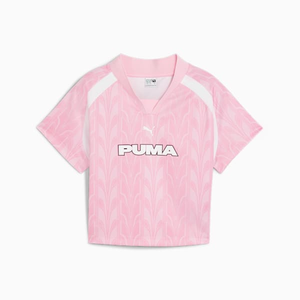 FOOTBALL JERSEY Baby Tee Women, Pink Lilac, large-ZAF