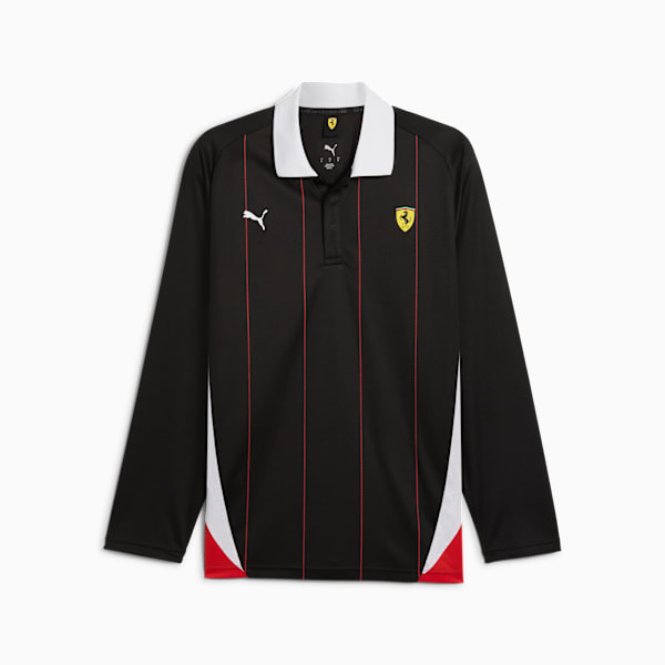 Scuderia Ferrari HP Race Long Sleeve Polo Men, PUMA Black, large-ZAF