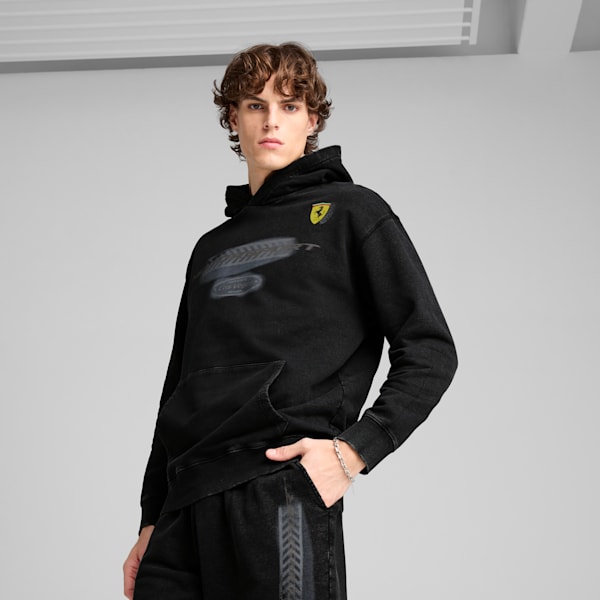 Scuderia Ferrari Desert Sun Hoodie Men, PUMA Black, large-ZAF