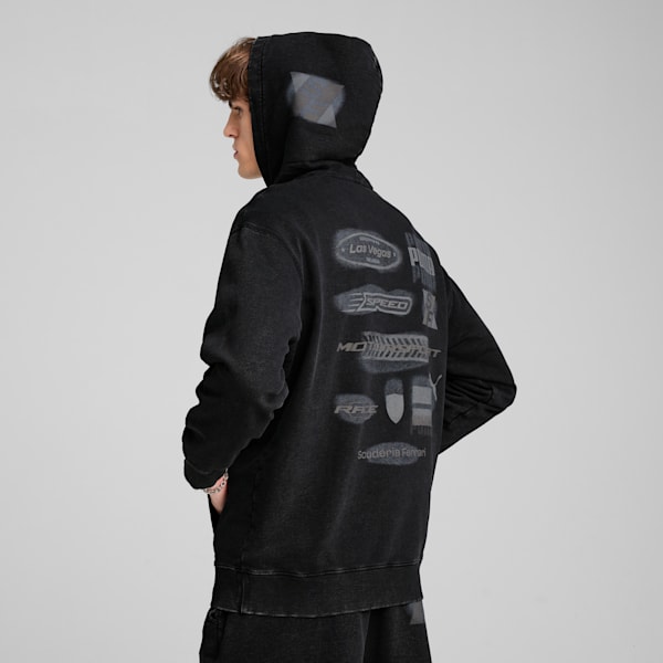 Scuderia Ferrari Desert Sun Hoodie Men, PUMA Black, large-ZAF