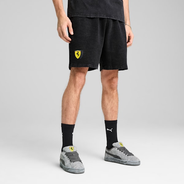 Scuderia Ferrari Desert Sun Shorts Men, PUMA Black, large-ZAF