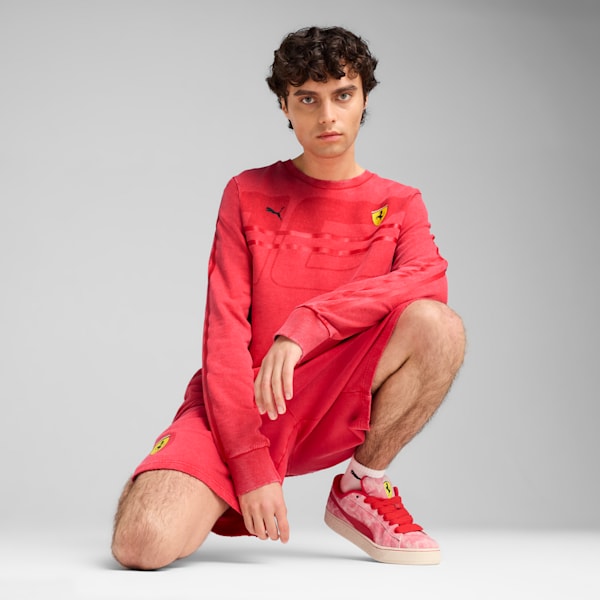 Scuderia Ferrari Desert Sun Crew Neck Sweater Men, Rosso Corsa, large-ZAF