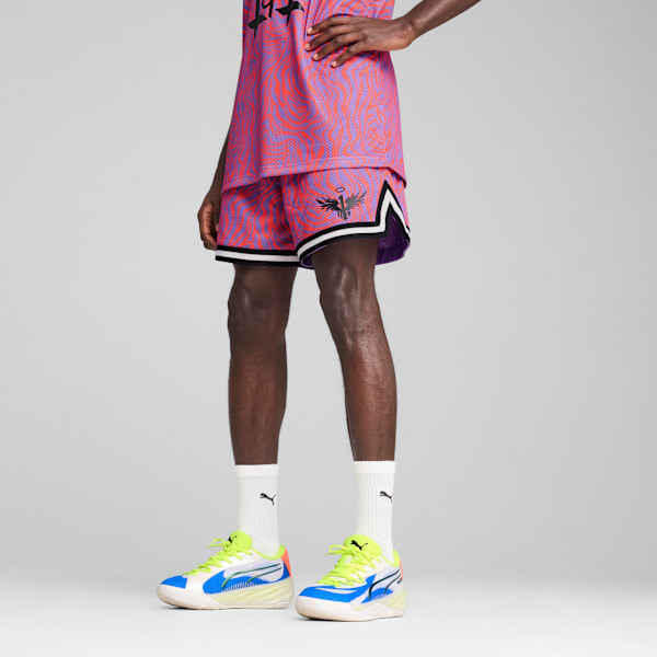Shorts de basket Melo x Neymar Jr para hombre, Soft Violet-AOP, large-ARG