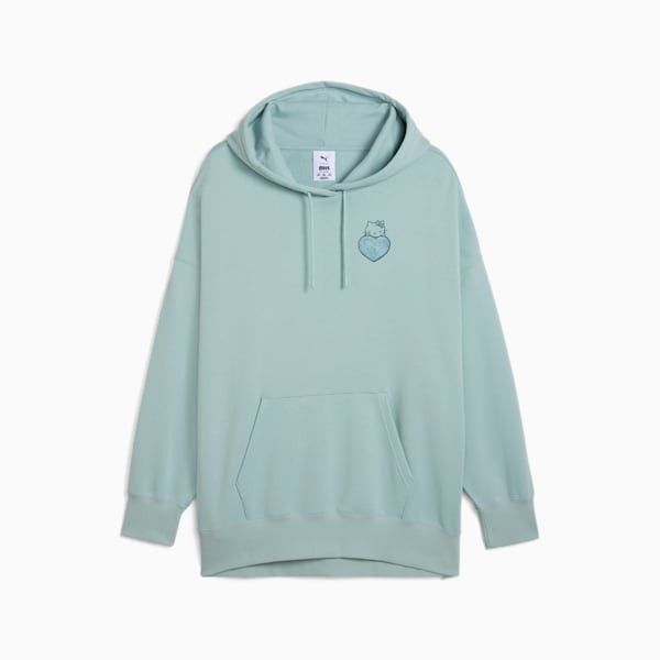 PUMA x HELLO KITTY AND FRIENDS Graphic Oversized Hoodie Women, Modern Mint, large-MEX