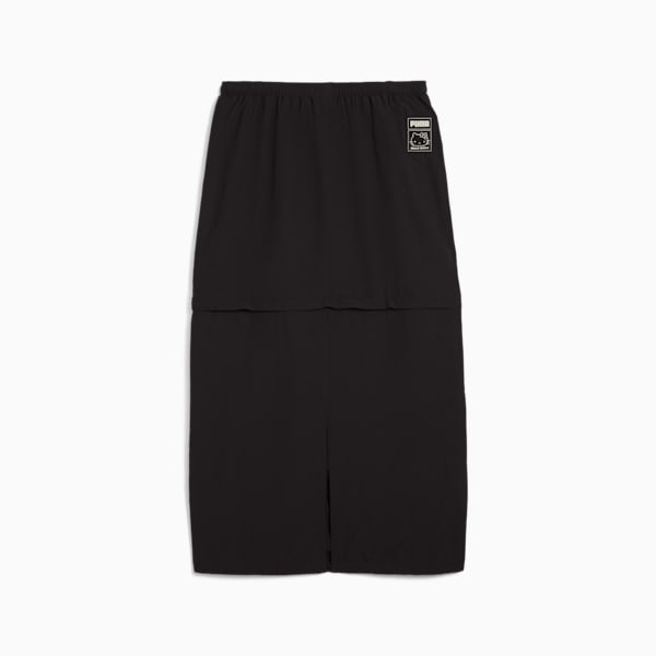 PUMA x HELLO KITTY AND FRIENDS Woven Maxi Skirt Women, PUMA Black, large-ZAF