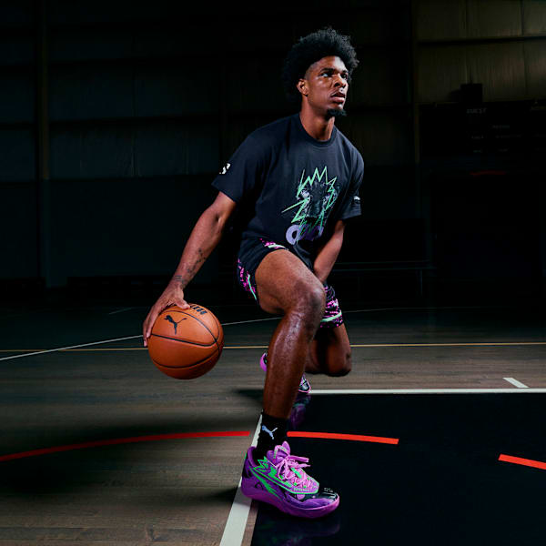 Scoot Purple Lab Men's Basketball Tee<table cellpadding="0" cellspacing="0" role="presentation"><tbody></tbody></table>, PUMA Black, large-ZAF