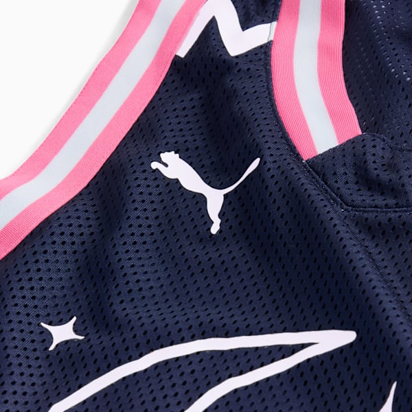 Camiseta de básquetbol PUMA HOOPS x AL-HILAL SFC para hombre, PUMA Navy-AOP, large-MEX