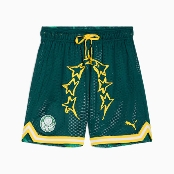 Shorts de básquetbol PUMA HOOPS x SE PALMEIRAS para hombre, Malachite-Jade Green-AOP, large-MEX