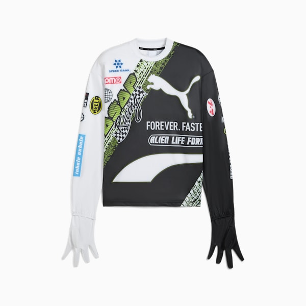 A$AP ROCKY x PUMA Tire Glove Long Sleeve Tee Unisex, PUMA White, large-ZAF