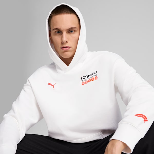 F1® Drive to Survive Graphic Hoodie Men, PUMA White, large-ZAF