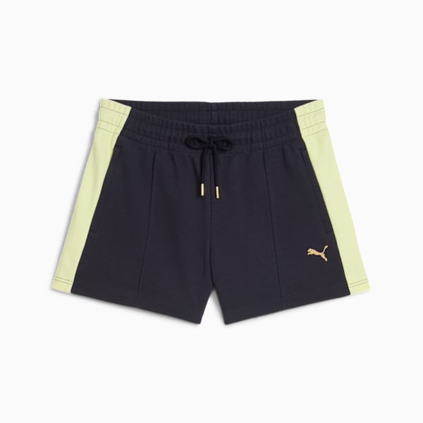 T7 Pintuck 4" Shorts Women, New Navy, large-ZAF