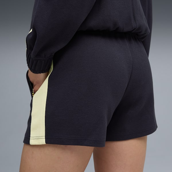 T7 Pintuck 4" Shorts Women, New Navy, large-ZAF