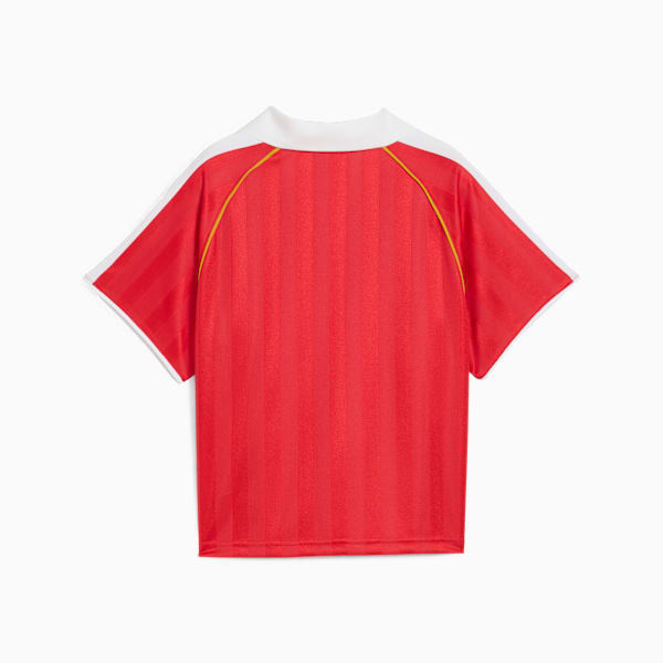 T7 Relaxed Football Jersey Women, For All Time Red, large-ZAF
