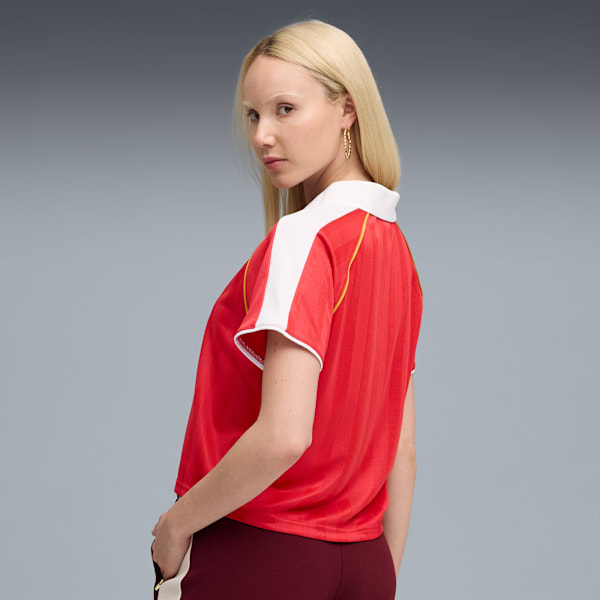 T7 Relaxed Football Jersey Women, For All Time Red, large-ZAF
