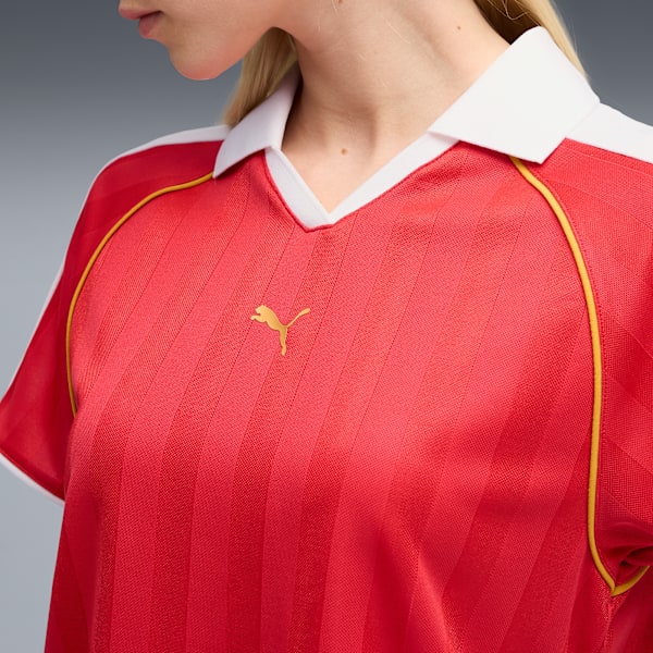 T7 Relaxed Football Jersey Women, For All Time Red, large-ZAF