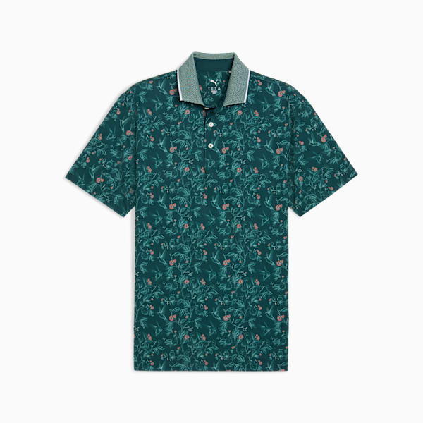 MATTR Humming Golf Polo Men, Green Terrain, large-ZAF