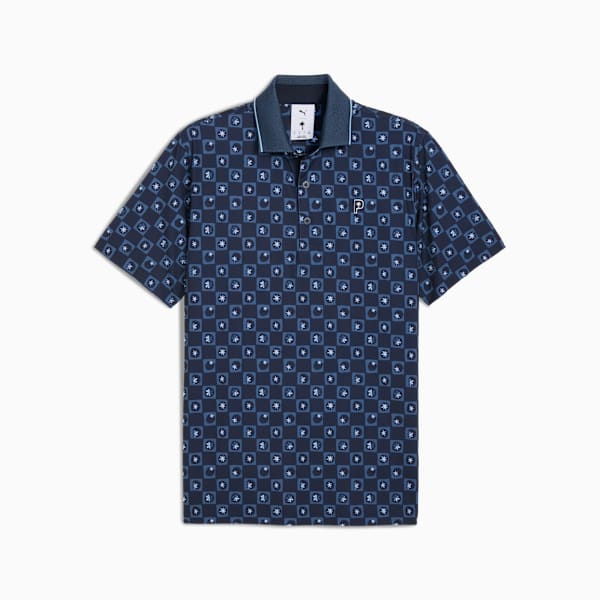 PUMA x PALM TREE CREW Micro Golf Polo Men, Deep Navy, large-ZAF