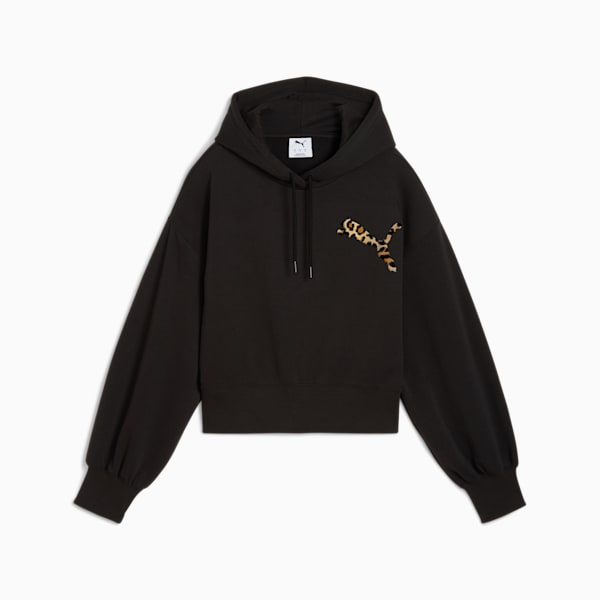 Buzo corto LEO LUXE para mujer, PUMA Black, large-ARG