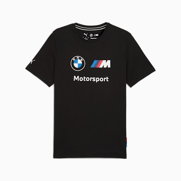 Remera BMW M Motorsport Essentials Logo para hombre, PUMA Black, large-ARG