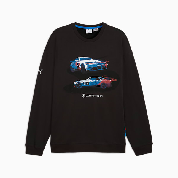 BMW M Motorsport Graphic Crew Neck Sweat Men, PUMA Black, large-ZAF