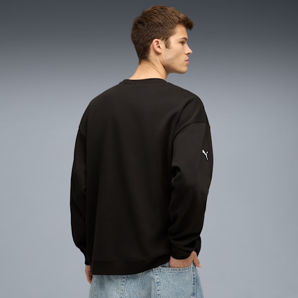 BMW M Motorsport Graphic Crew Neck Sweat Men, PUMA Black, large-ZAF