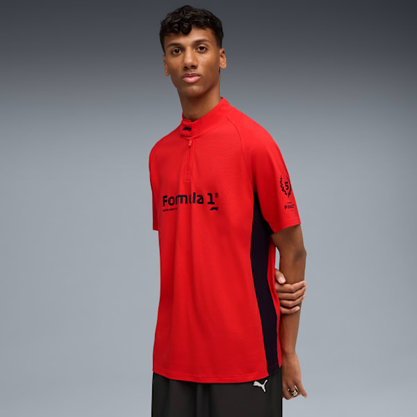 F1® 75yrs Regular Polo Men, Pop Red, large-ZAF