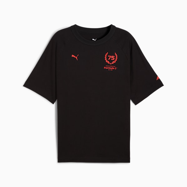 F1® 75yrs Relaxed Tee Men, PUMA Black, large-ZAF