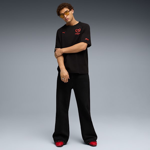 F1® 75yrs Relaxed Tee Men, PUMA Black, large-ZAF