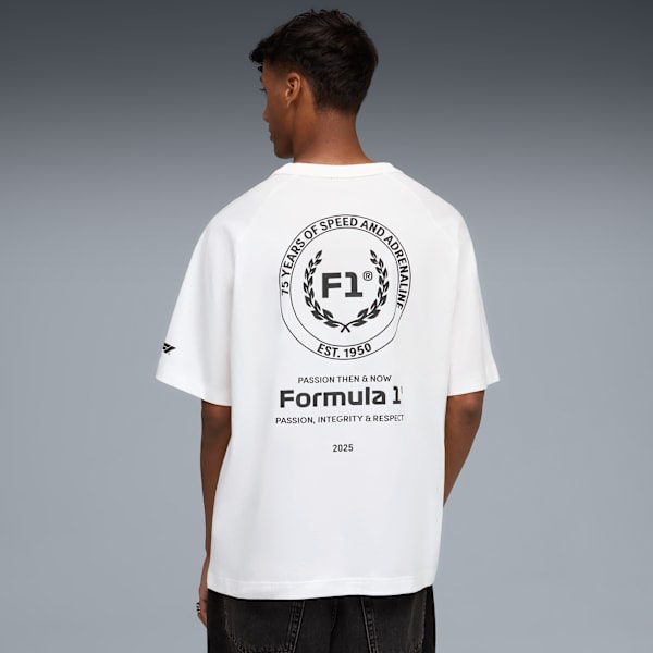 F1® 75yrs Relaxed Tee Men, PUMA White, large-ZAF