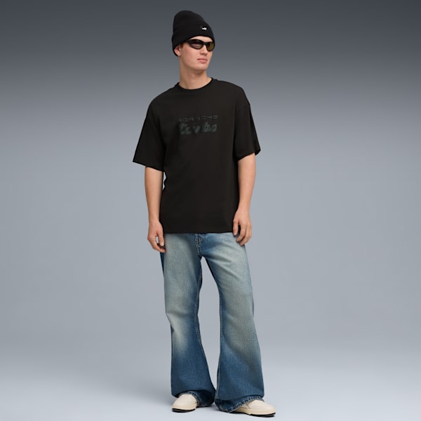 Porsche Legacy Essentials Tee Men, PUMA Black, large-ZAF