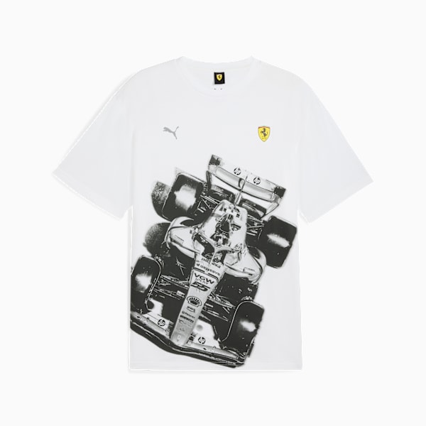 Scuderia Ferrari Premium Tee Men, PUMA White, large-ZAF