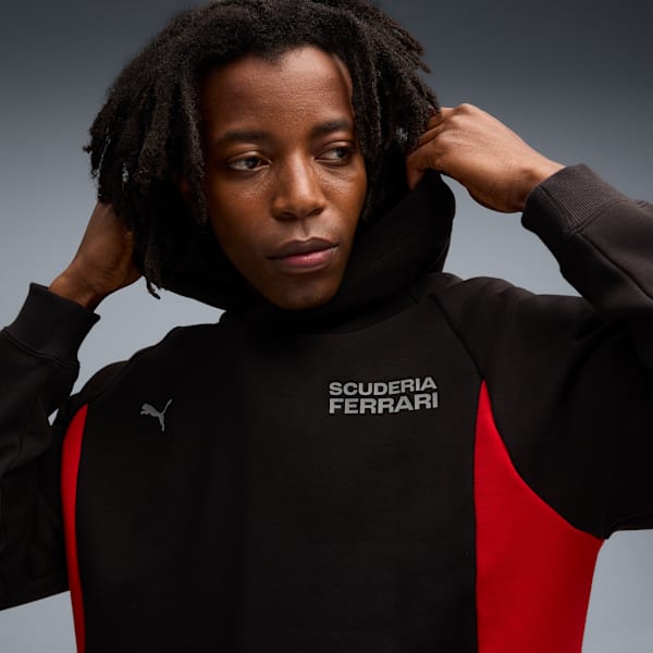 Scuderia Ferrari Lifestyle Hoodie Men, PUMA Black, large-ZAF