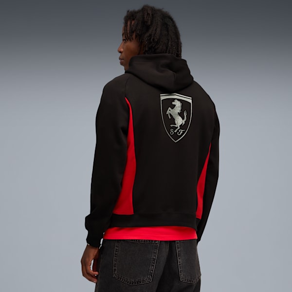 Scuderia Ferrari Lifestyle Hoodie Men, PUMA Black, large-ZAF