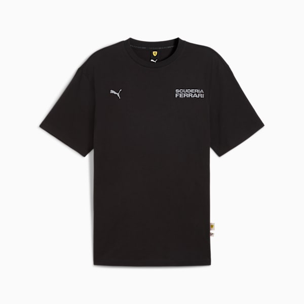 Scuderia Ferrari Lifestyle Tee Men, PUMA Black, large-ZAF