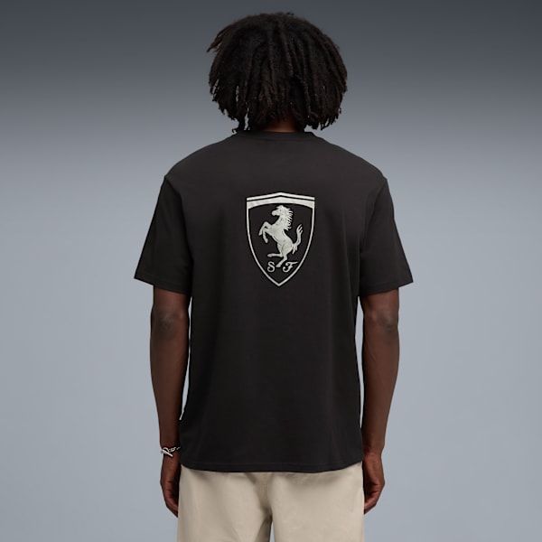 Scuderia Ferrari Lifestyle Tee Men, PUMA Black, large-ZAF