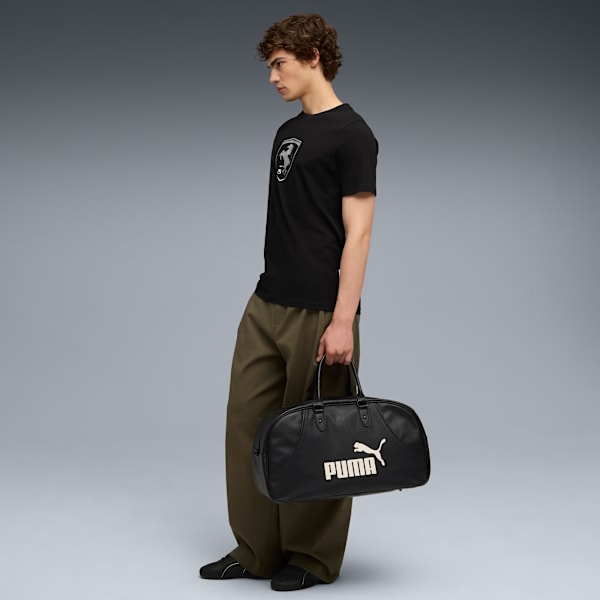 Scuderia Ferrari Sportswear Tonal Shield Tee Men, PUMA Black, large-ZAF