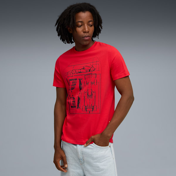 Scuderia Ferrari Sportswear Graphic Tee Men, Rosso Corsa, large-ZAF