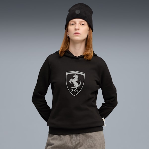 Scuderia Ferrari Sportswear Hoodie Women, PUMA Black, large-ZAF