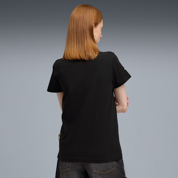 Scuderia Ferrari Sportswear Tonal Shield Tee Women, PUMA Black, large-ZAF