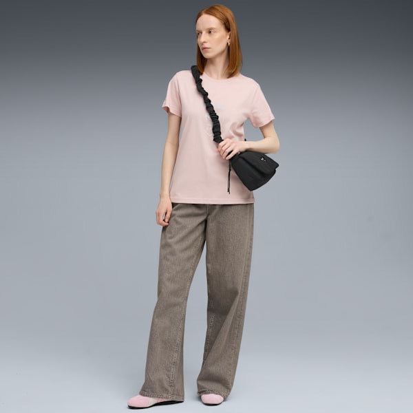 Scuderia Ferrari Sportswear Tonal Shield Tee Women, Mauve Mist, large-ZAF