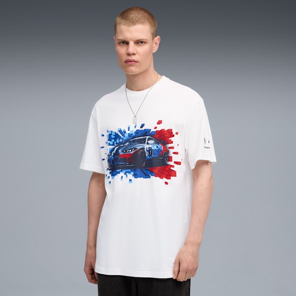 BMW M Motorsport Graphic Mono Tee Men, PUMA White, large-ZAF