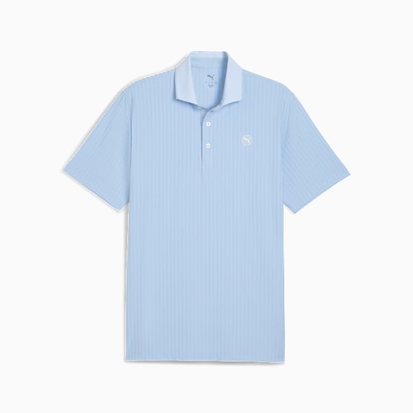 MATTR Stripe Jacquard Golf Polo Men, Haute Tropic, large-ZAF