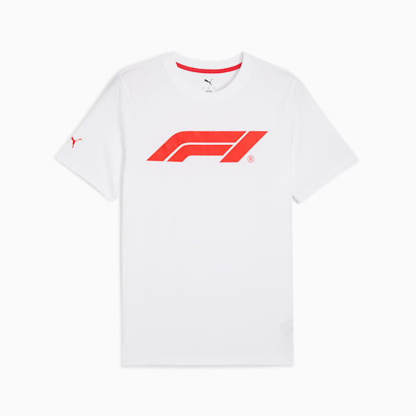 F1 Essentials Logo Tee Men, PUMA White, large-MEX