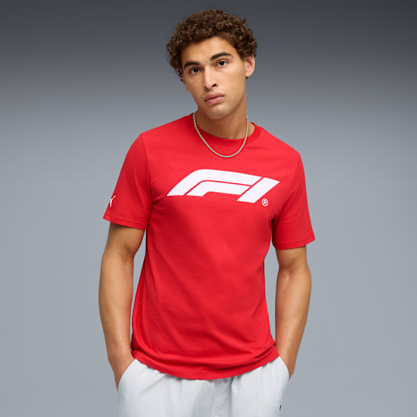 F1® Essentials Logo Tee Men, Pop Red, large-MEX