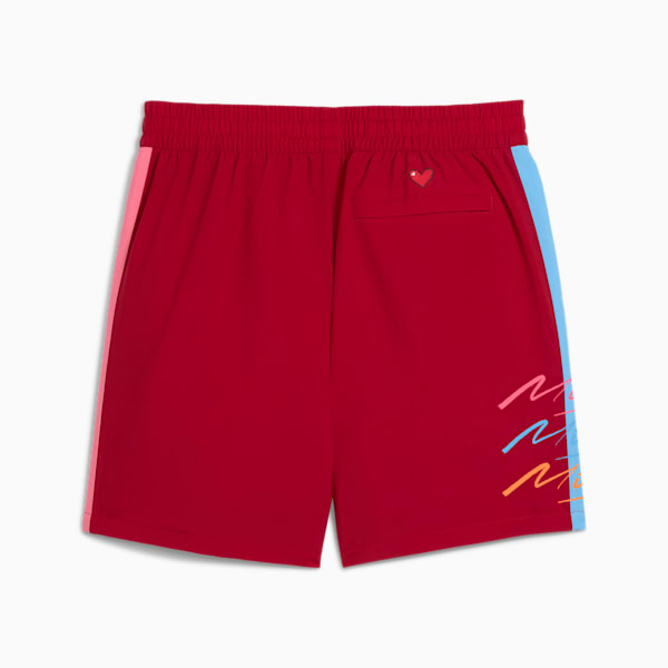 Scuderia Ferrari Miami T7 7" Shorts Men, Dark Crimson, large-ZAF